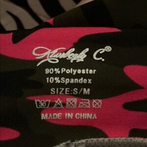 Hurley C. Pink Camo Track Pants - S/M